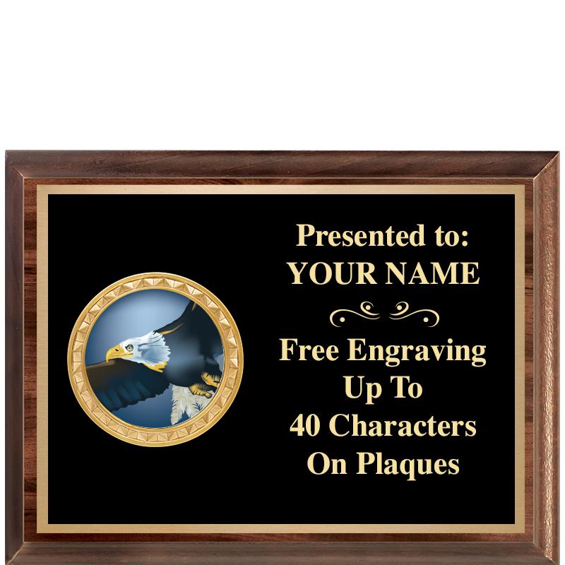 8X6 WOOD EXECUTIVE INSERT PLQ