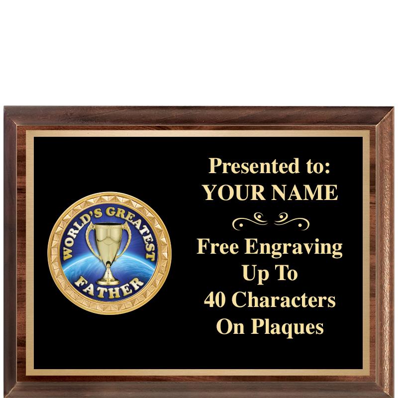 8X6 WOOD EXECUTIVE INSERT PLQ