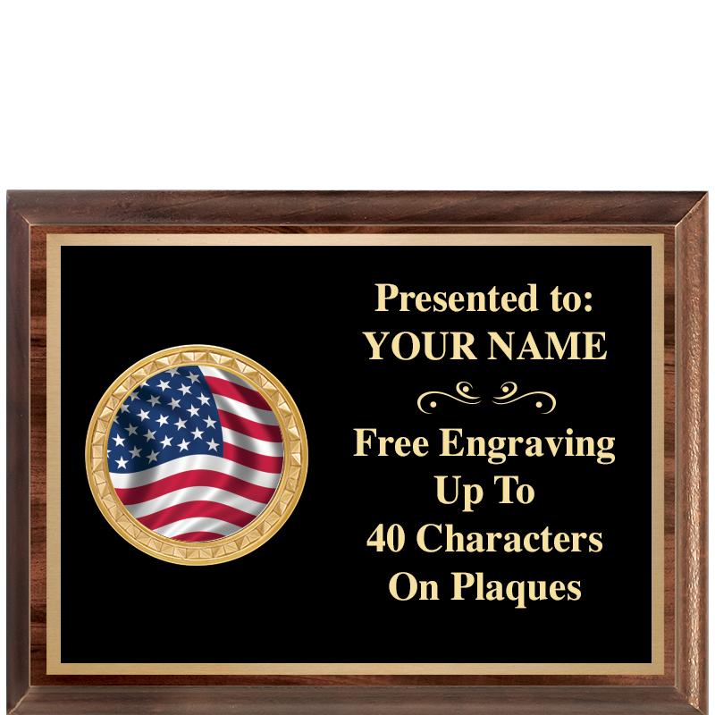 8X6 WOOD EXECUTIVE INSERT PLQ