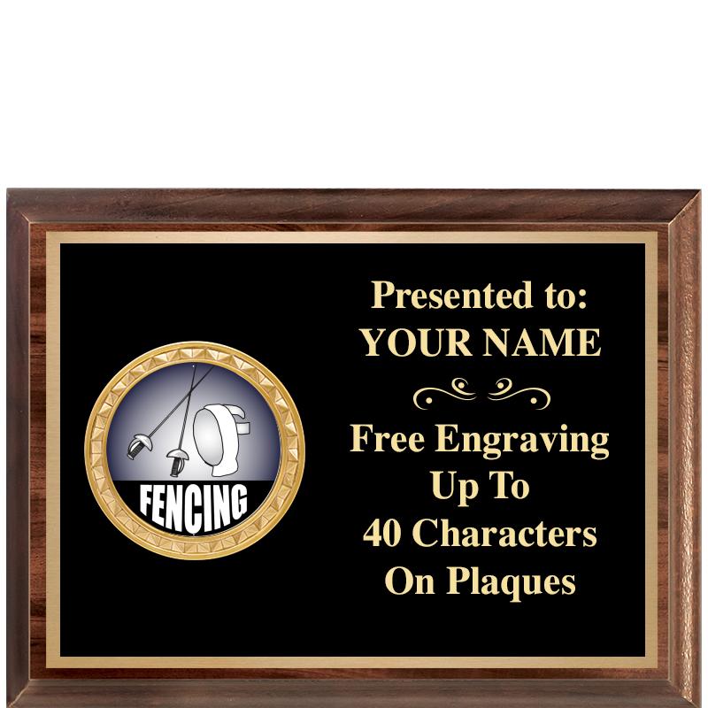 8X6 WOOD EXECUTIVE INSERT PLQ