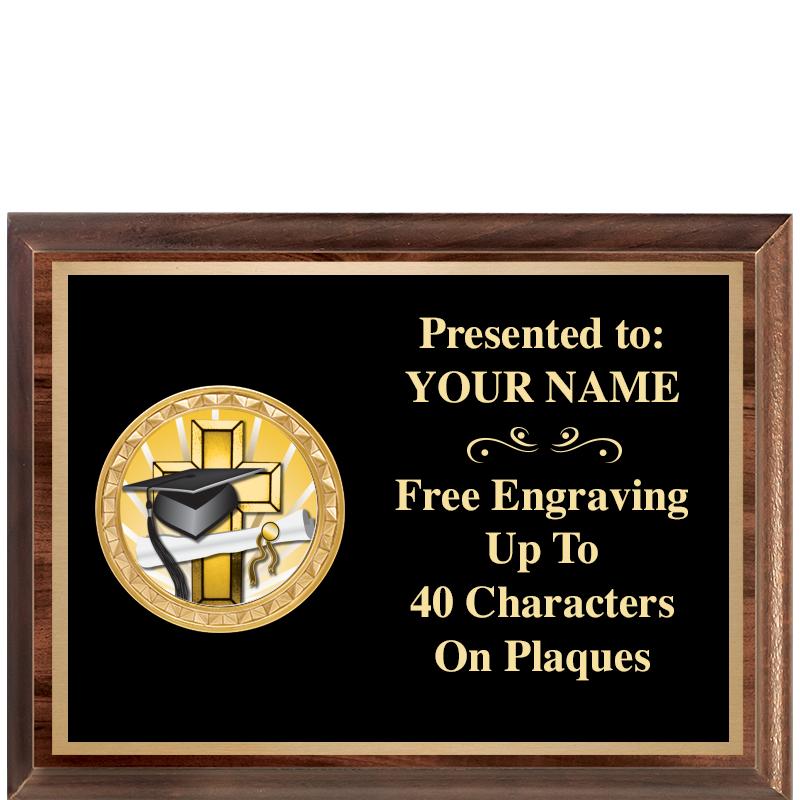 8X6 WOOD EXECUTIVE INSERT PLQ