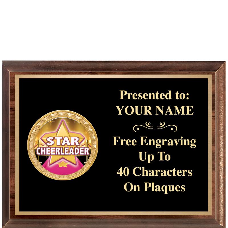 8X6 WOOD EXECUTIVE INSERT PLQ