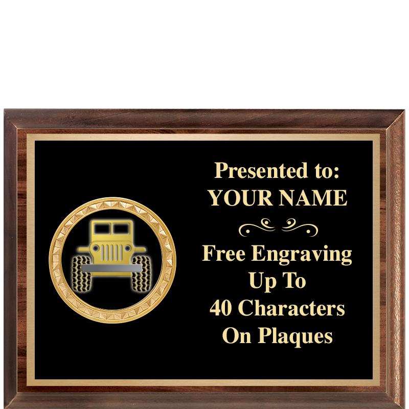 8X6 WOOD EXECUTIVE INSERT PLQ