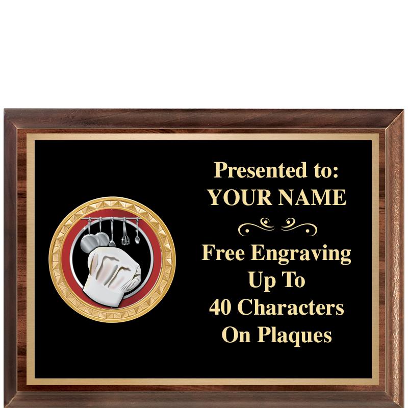 8X6 WOOD EXECUTIVE INSERT PLQ