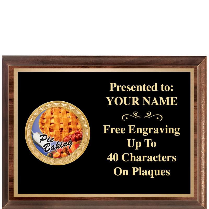 8X6 WOOD EXECUTIVE INSERT PLQ