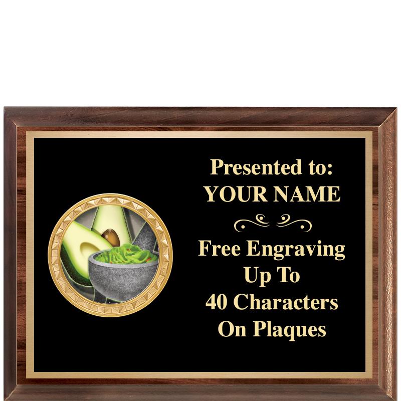 8X6 WOOD EXECUTIVE INSERT PLQ