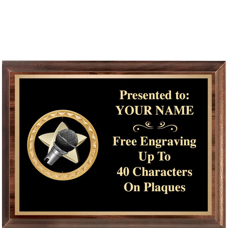 8X6 WOOD EXECUTIVE INSERT PLQ