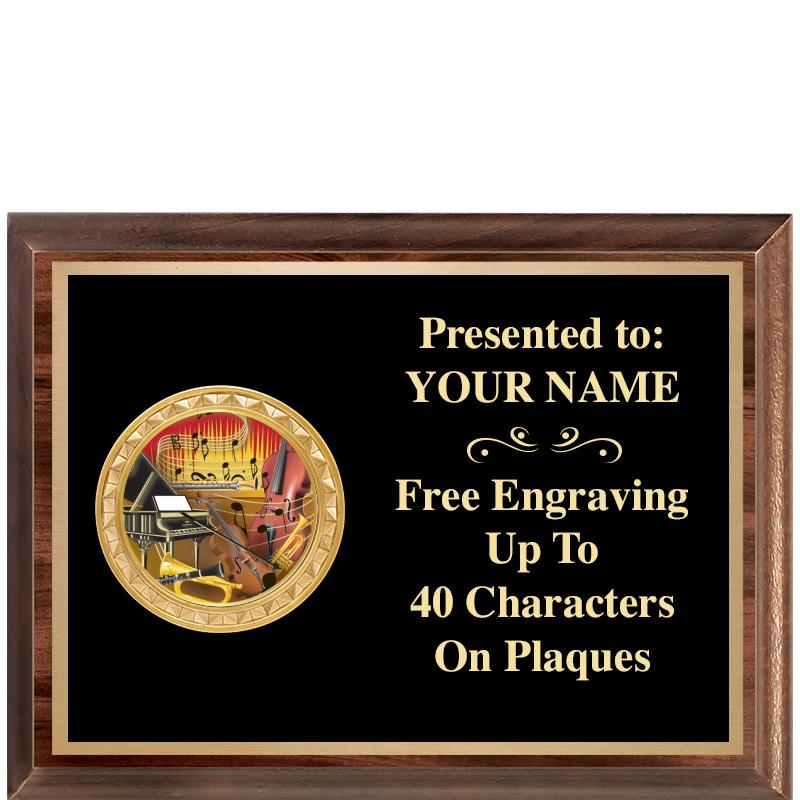 8X6 WOOD EXECUTIVE INSERT PLQ