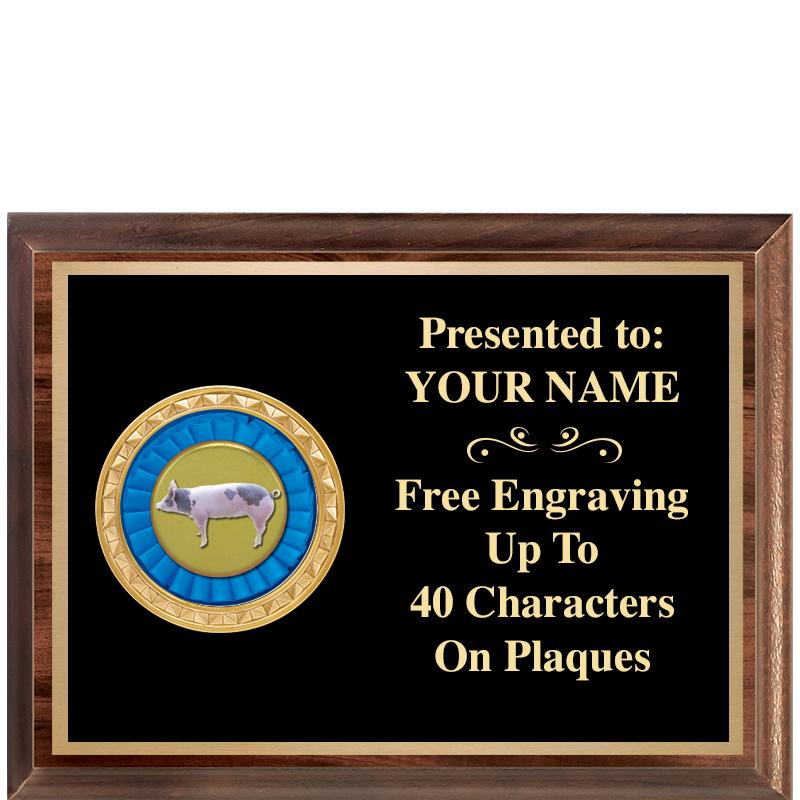 8X6 WOOD EXECUTIVE INSERT PLQ