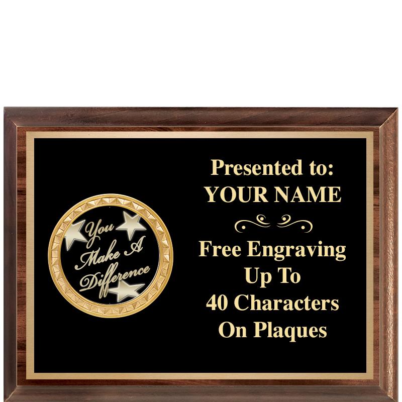 8X6 WOOD EXECUTIVE INSERT PLQ