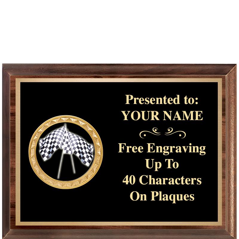 8X6 WOOD EXECUTIVE INSERT PLQ