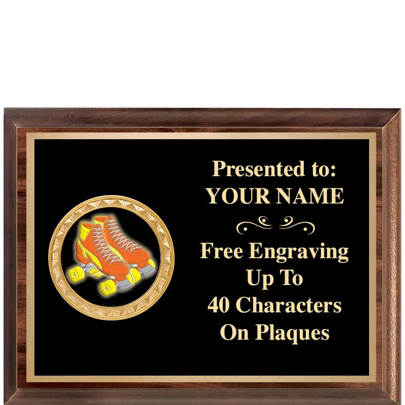 8X6 WOOD EXECUTIVE INSERT PLQ