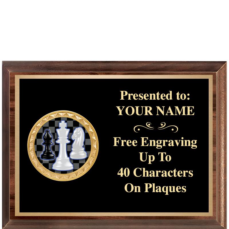 8X6 WOOD EXECUTIVE INSERT PLQ