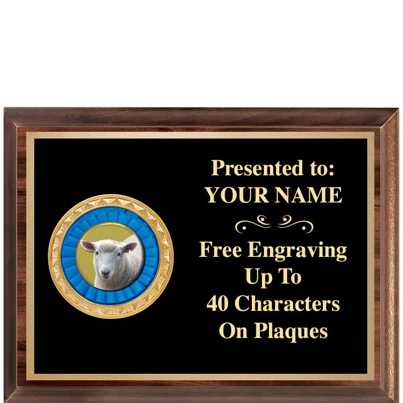 8X6 WOOD EXECUTIVE INSERT PLQ