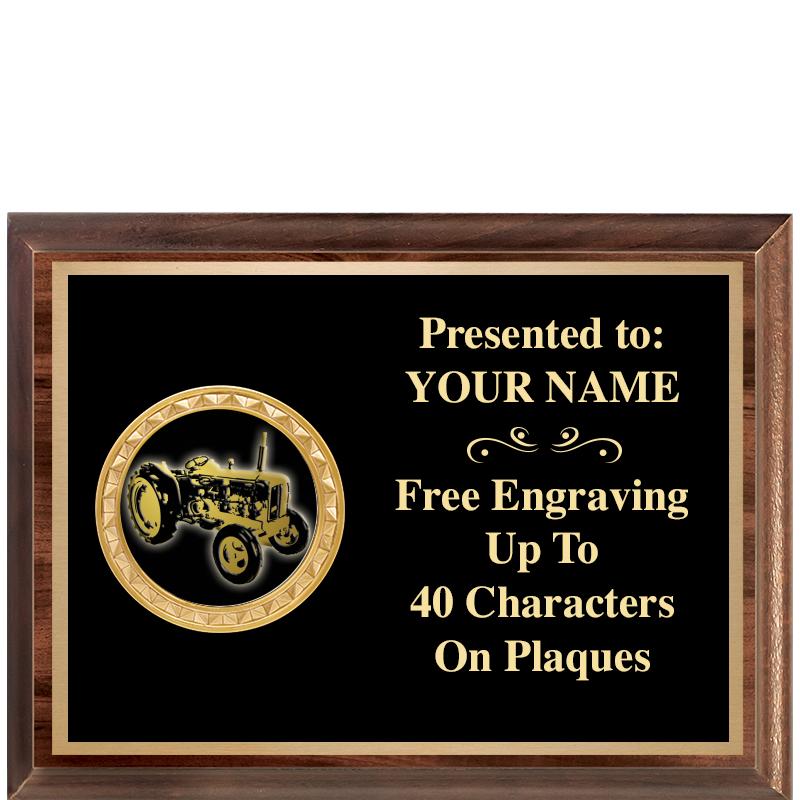 8X6 WOOD EXECUTIVE INSERT PLQ