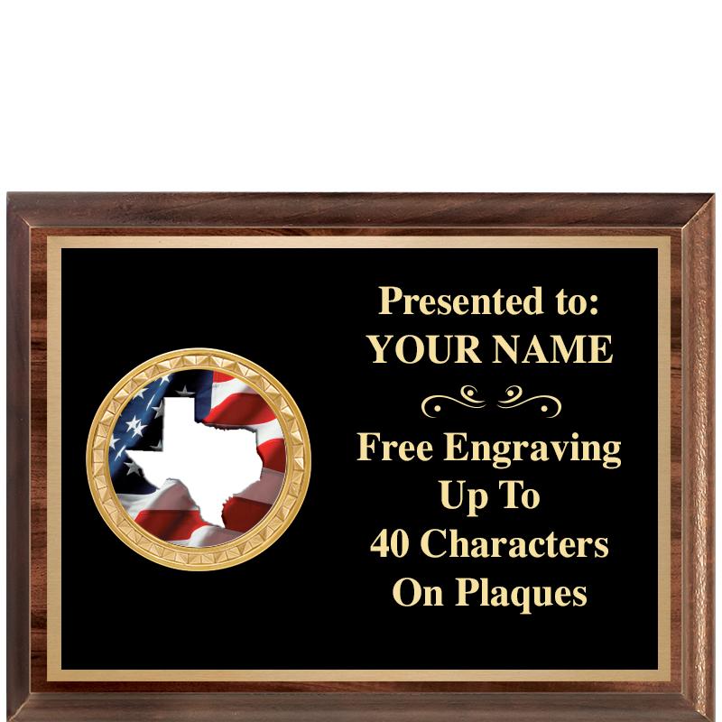 8X6 WOOD EXECUTIVE INSERT PLQ