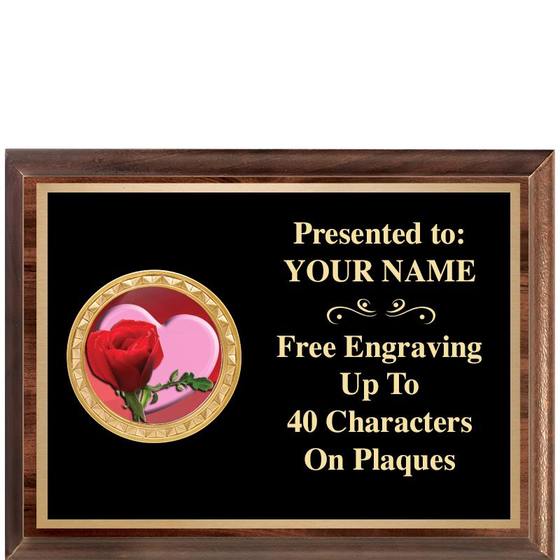 8X6 WOOD EXECUTIVE INSERT PLQ