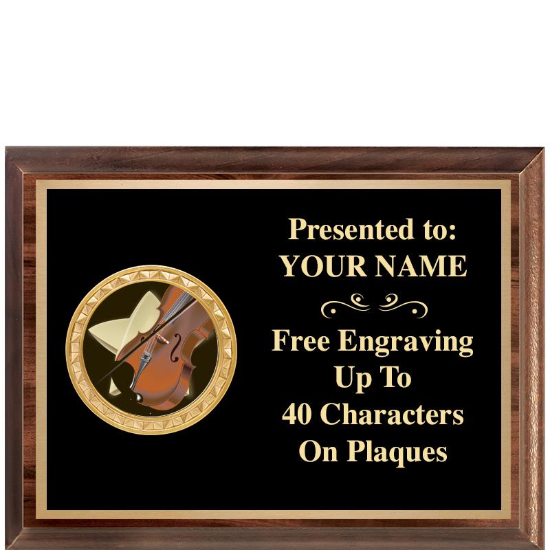 8X6 WOOD EXECUTIVE INSERT PLQ