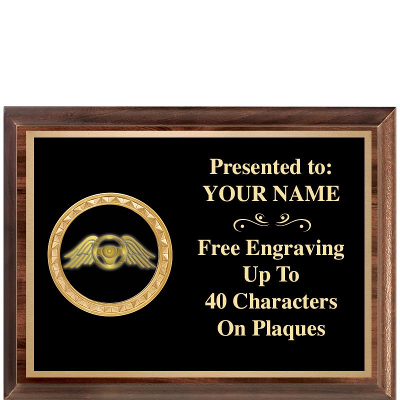 8X6 WOOD EXECUTIVE INSERT PLQ