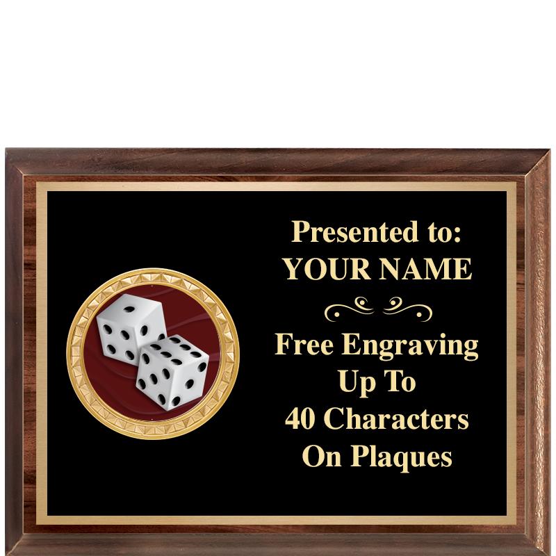 8X6 WOOD EXECUTIVE INSERT PLQ