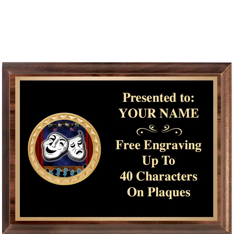 8X6 WOOD EXECUTIVE INSERT PLQ