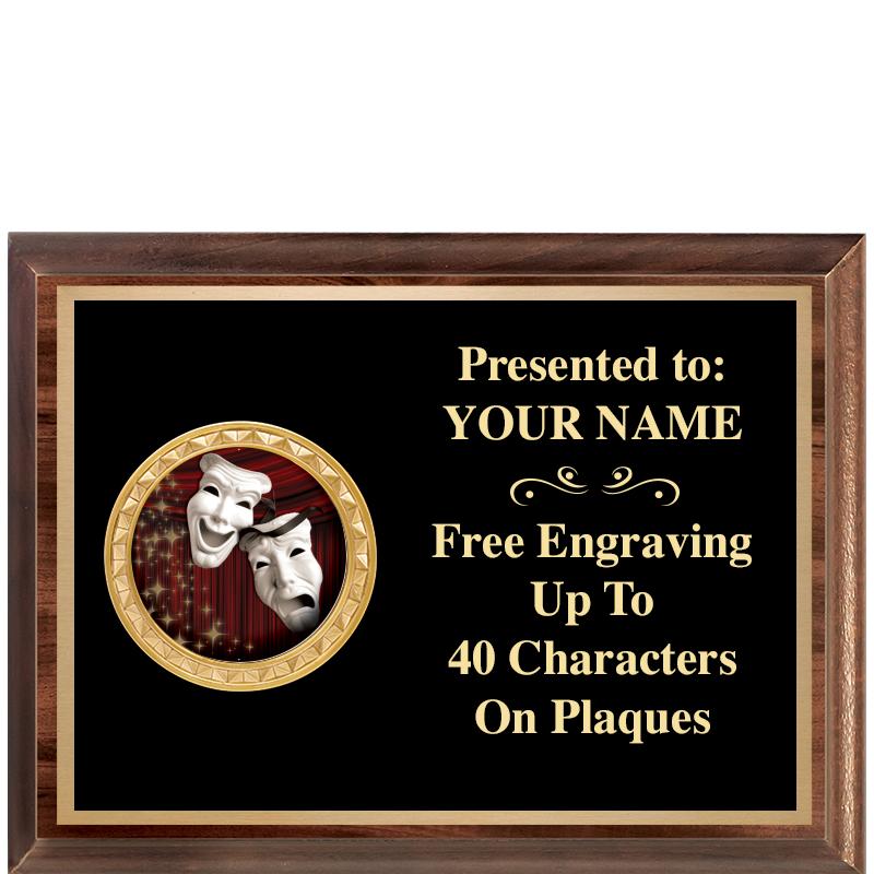 8X6 WOOD EXECUTIVE INSERT PLQ