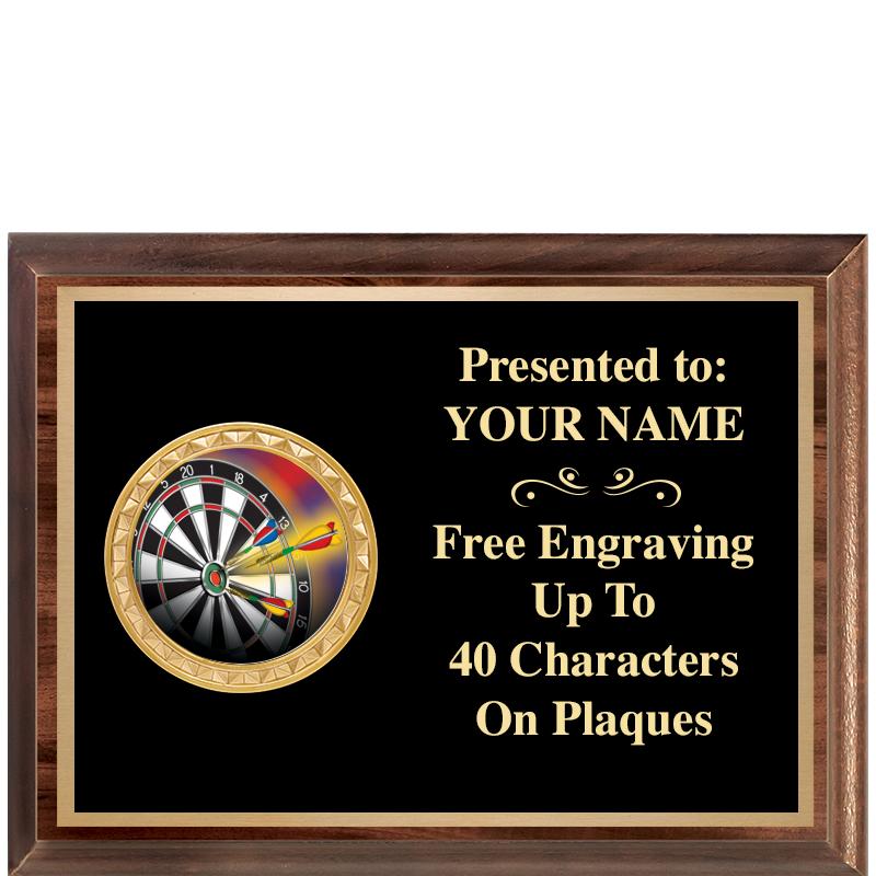 8X6 WOOD EXECUTIVE INSERT PLQ