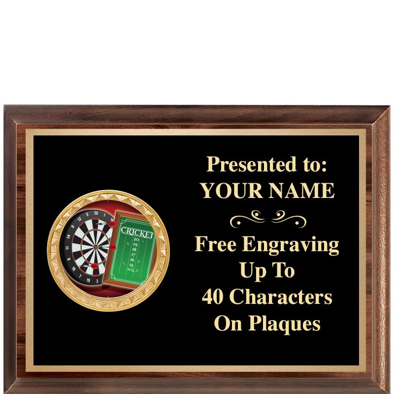 8X6 WOOD EXECUTIVE INSERT PLQ