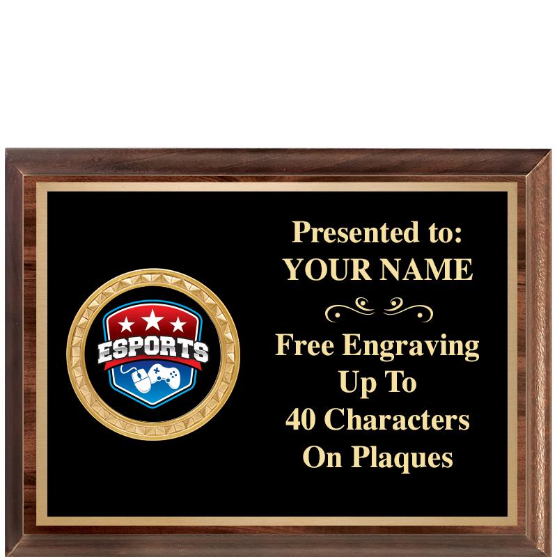 8X6 WOOD EXECUTIVE INSERT PLQ