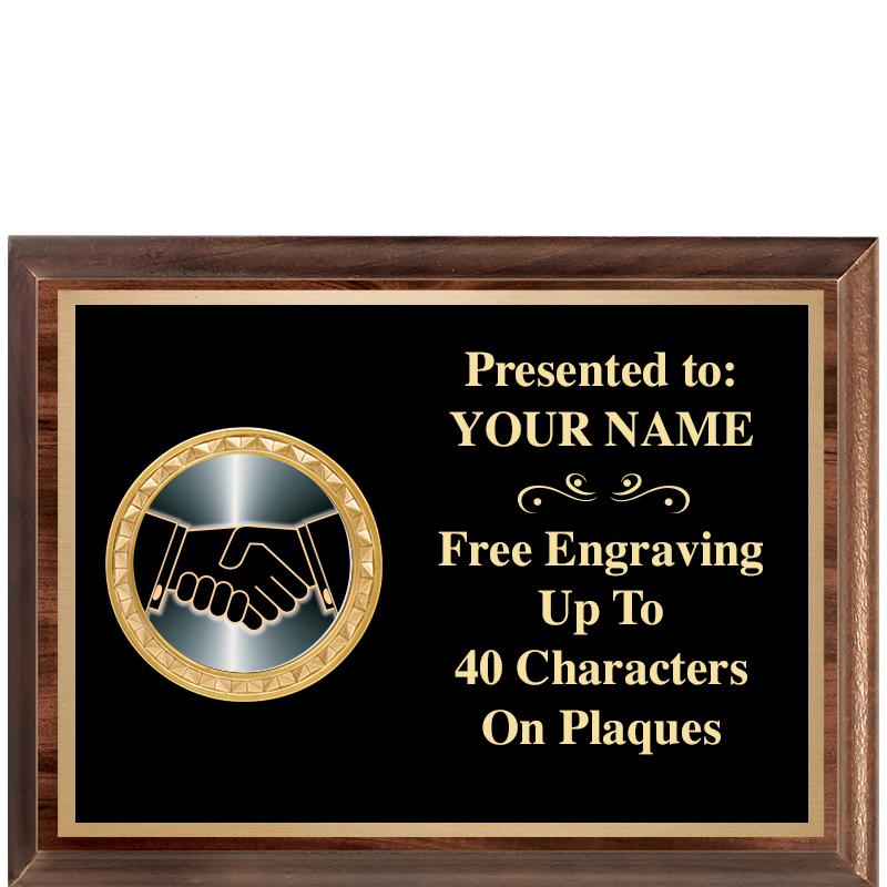 8X6 WOOD EXECUTIVE INSERT PLQ