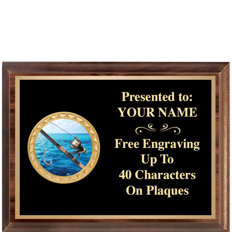 8X6 WOOD EXECUTIVE INSERT PLQ