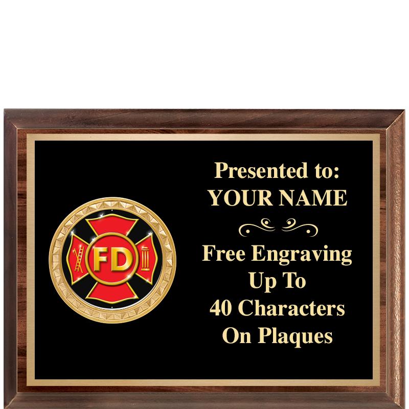 8X6 WOOD EXECUTIVE INSERT PLQ