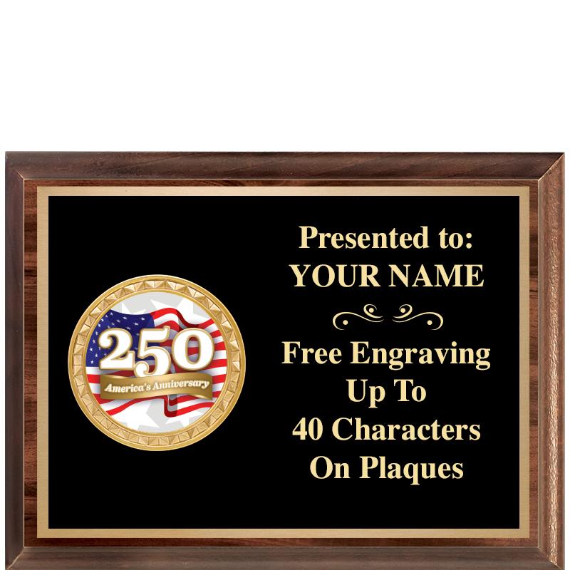 8X6 WOOD EXECUTIVE INSERT PLQ