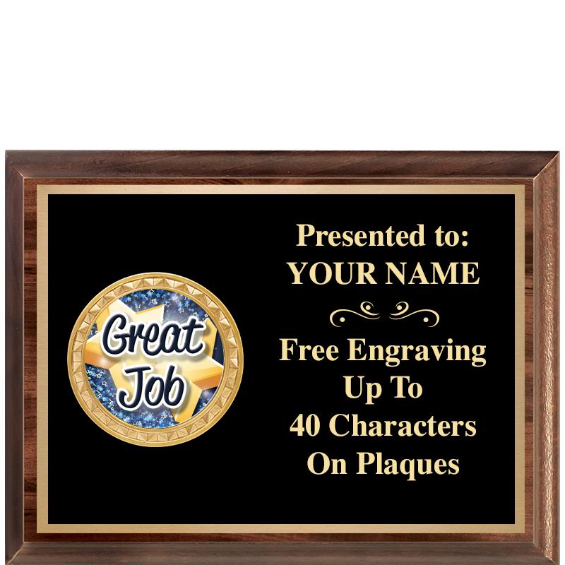 8X6 WOOD EXECUTIVE INSERT PLQ