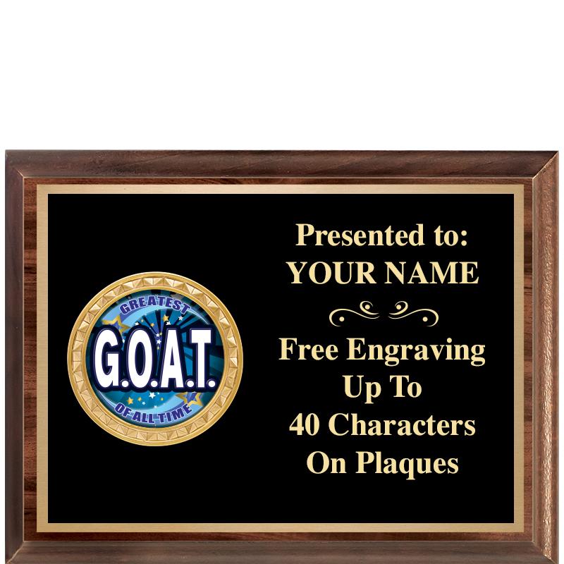 8X6 WOOD EXECUTIVE INSERT PLQ