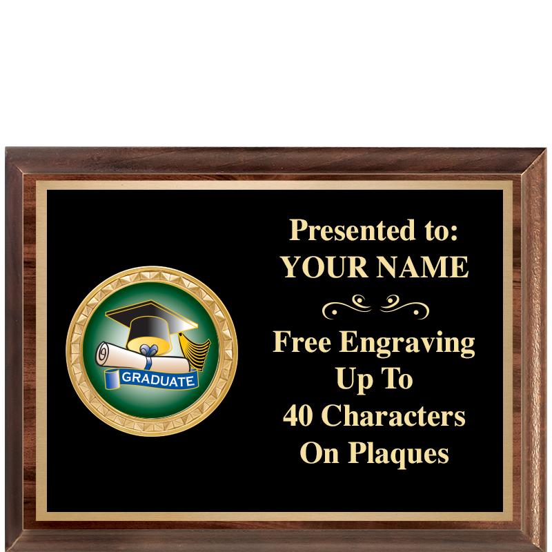 8X6 WOOD EXECUTIVE INSERT PLQ