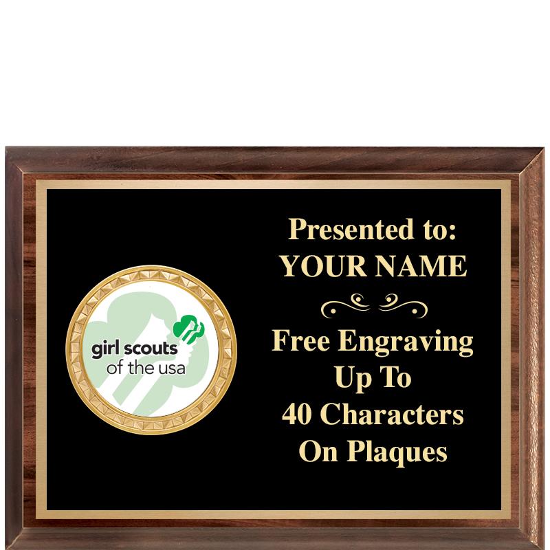 8X6 WOOD EXECUTIVE INSERT PLQ