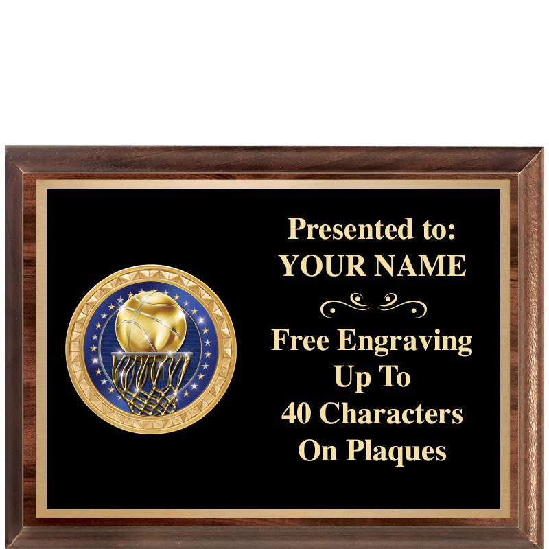 8X6 WOOD EXECUTIVE INSERT PLQ