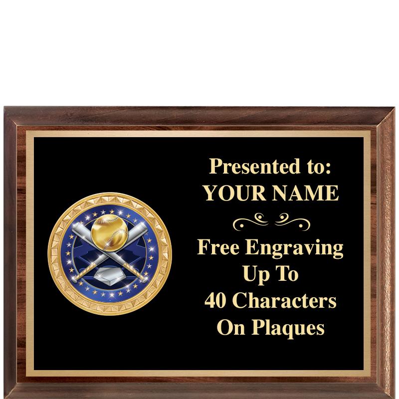 8X6 WOOD EXECUTIVE INSERT PLQ