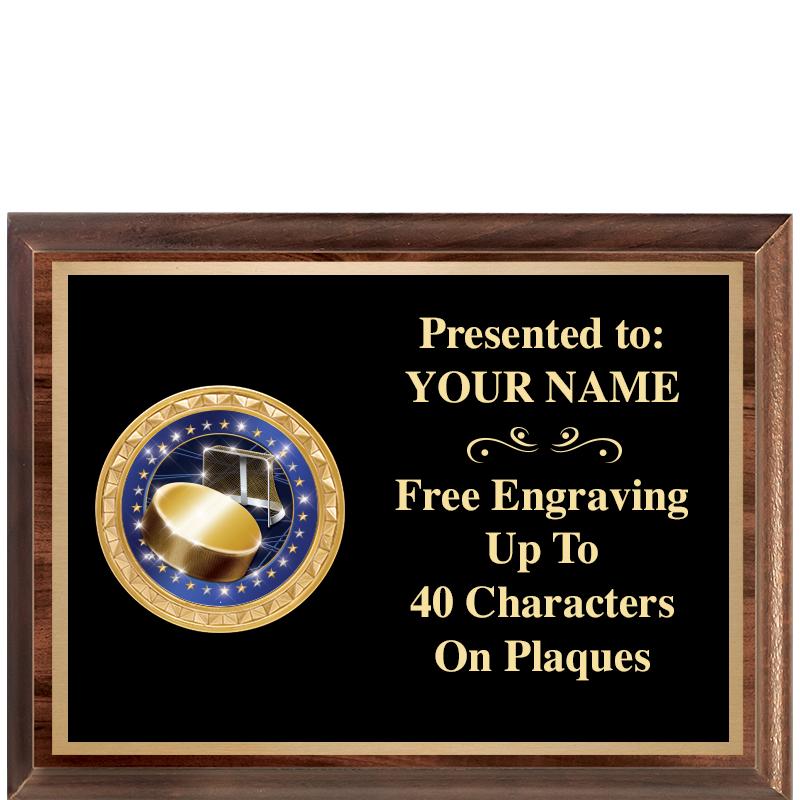 8X6 WOOD EXECUTIVE INSERT PLQ