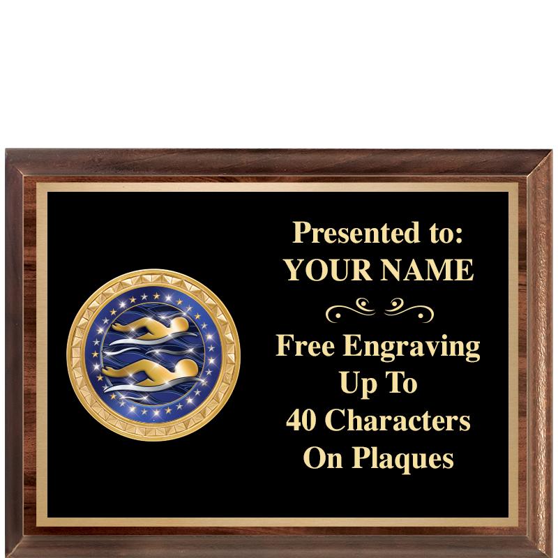 8X6 WOOD EXECUTIVE INSERT PLQ