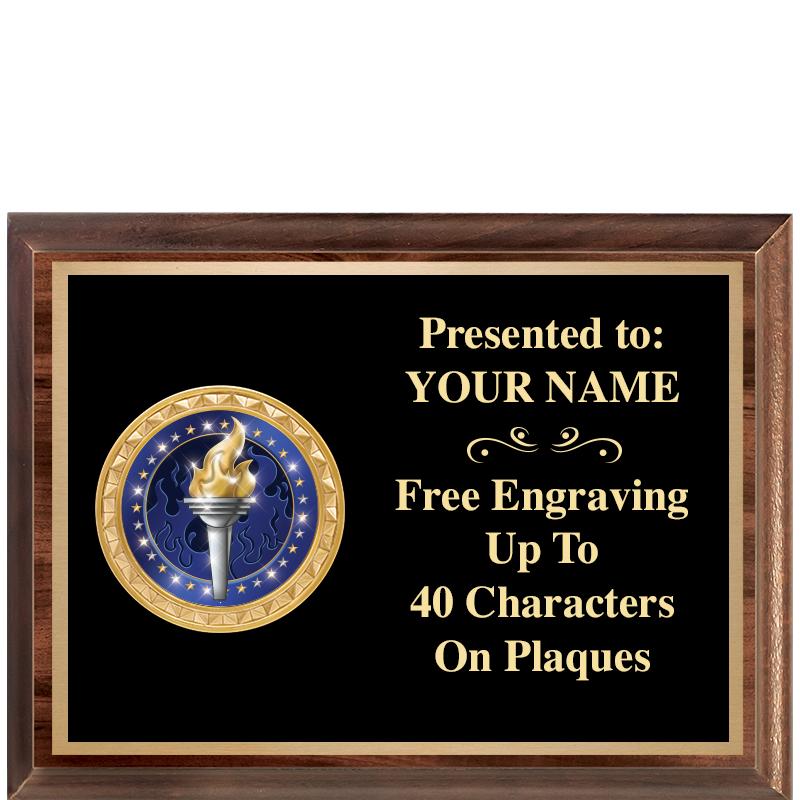 8X6 WOOD EXECUTIVE INSERT PLQ