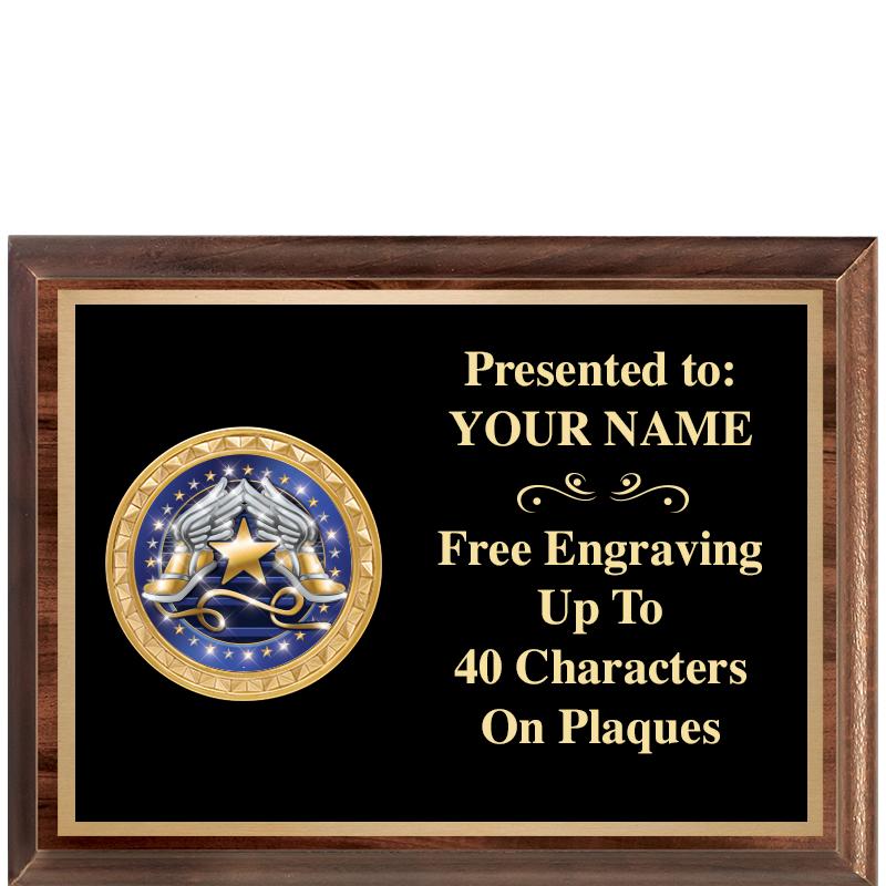 8X6 WOOD EXECUTIVE INSERT PLQ