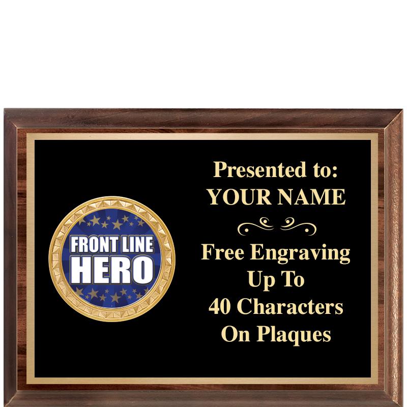 8X6 WOOD EXECUTIVE INSERT PLQ