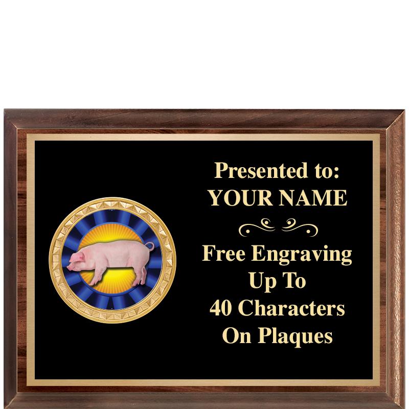 8X6 WOOD EXECUTIVE INSERT PLQ