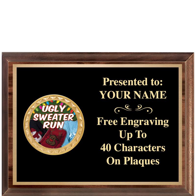 8X6 WOOD EXECUTIVE INSERT PLQ