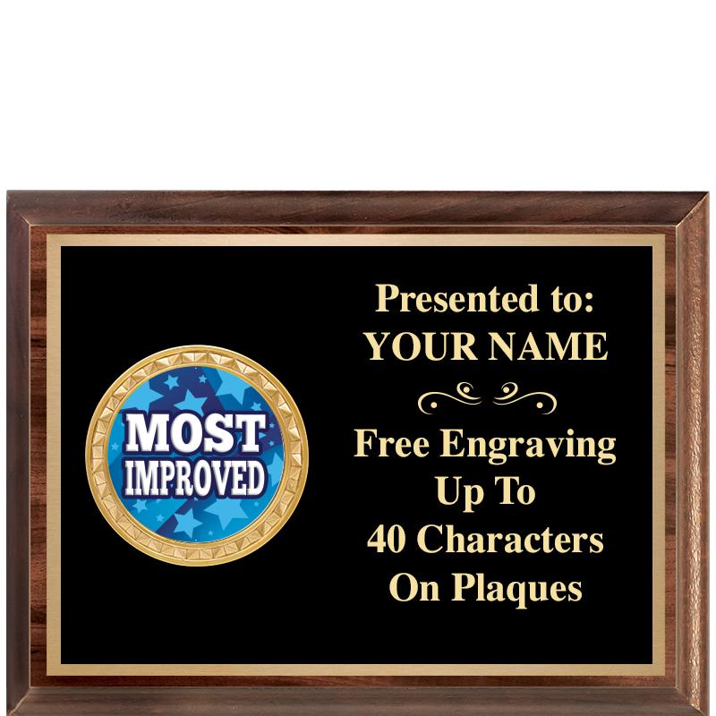 8X6 WOOD EXECUTIVE INSERT PLQ