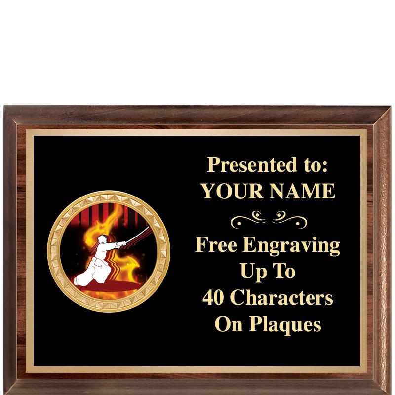 8X6 WOOD EXECUTIVE INSERT PLQ