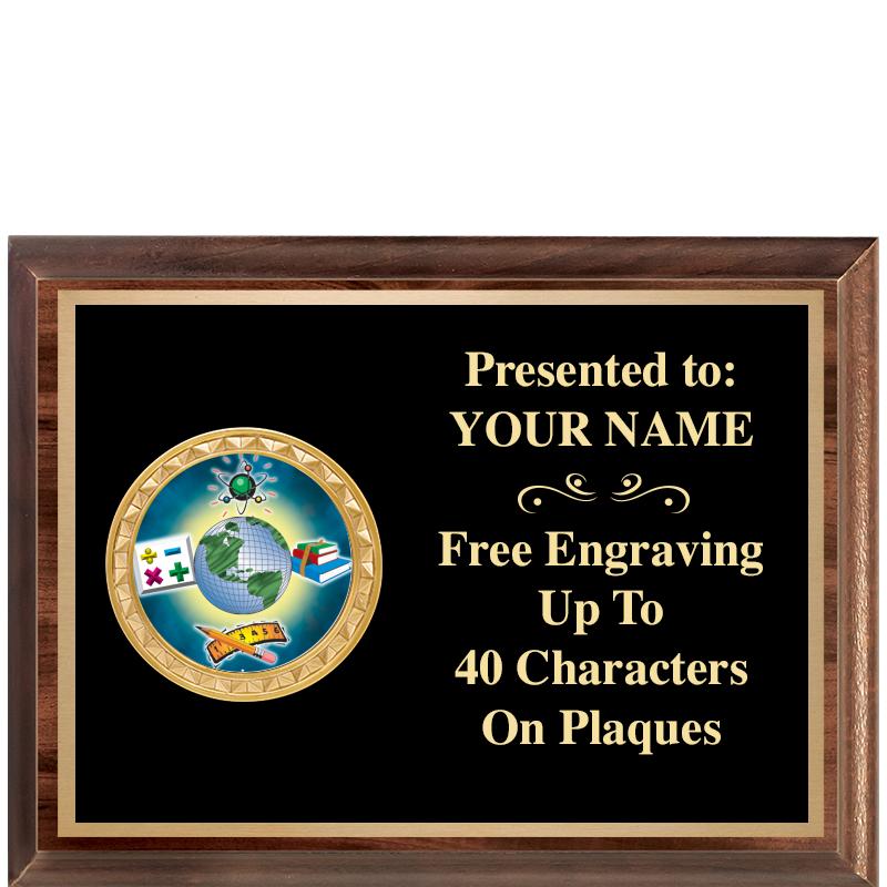 8X6 WOOD EXECUTIVE INSERT PLQ