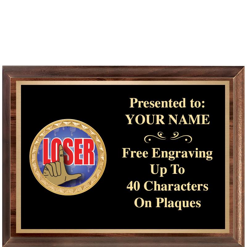 8X6 WOOD EXECUTIVE INSERT PLQ